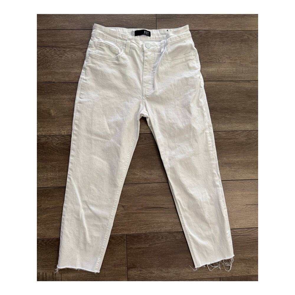 Kut from the Kloth White Boyfriend Fit Jeans Size 6